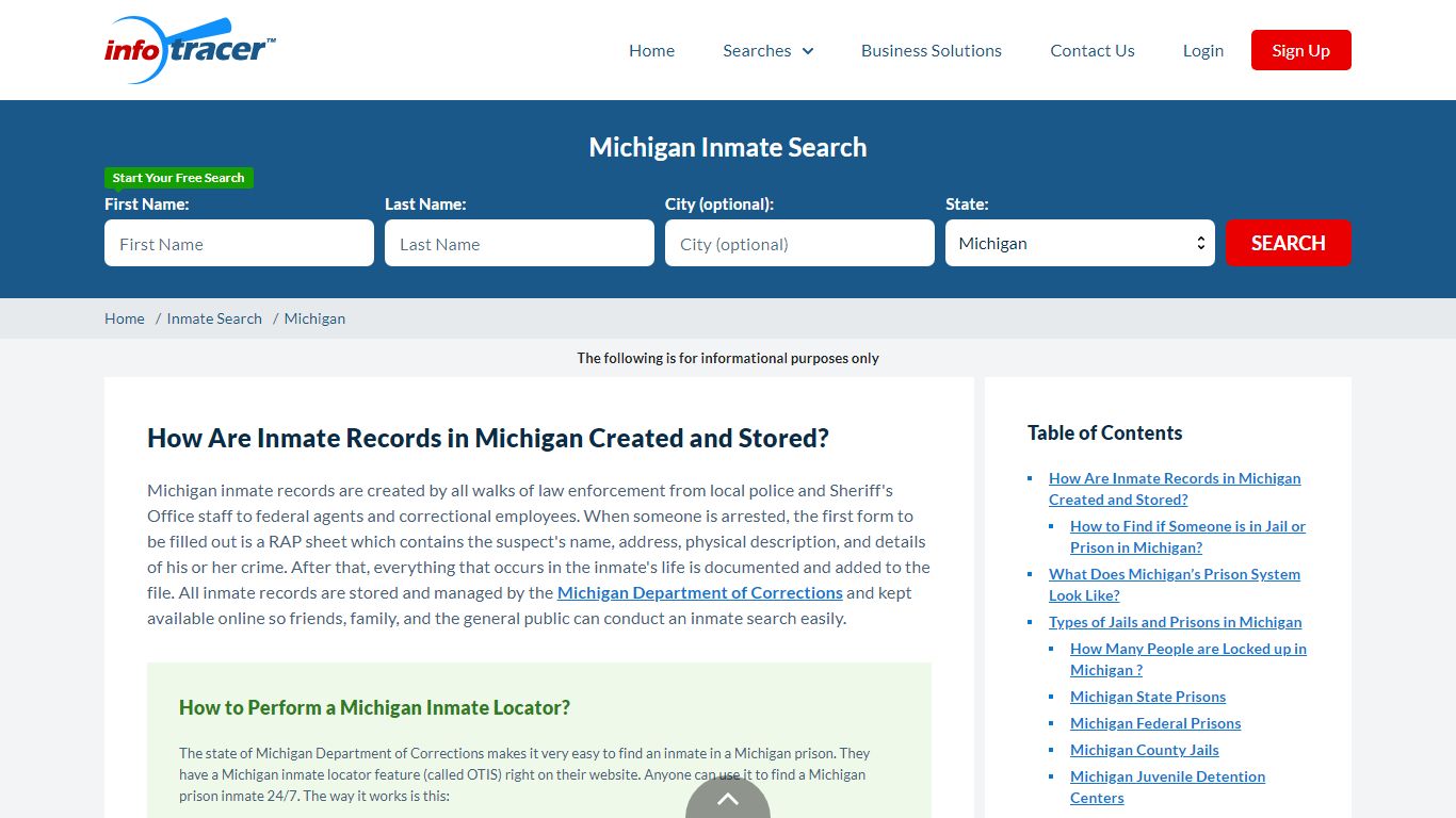 Michigan Inmate Search & Locator - Find a MI Offender